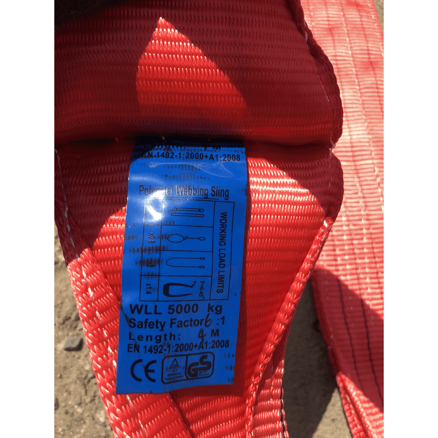 Greatbear 13ft Flat Eye and Eye - Type 3 Web Sling - 10,000lb