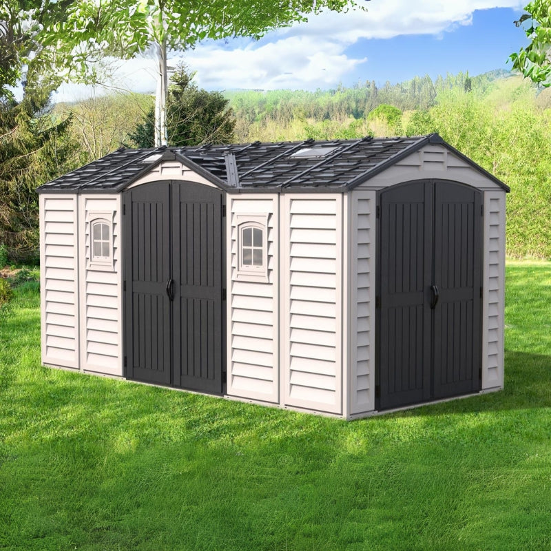 15X ft APEX PRO Storage Shed With Foundation Kit