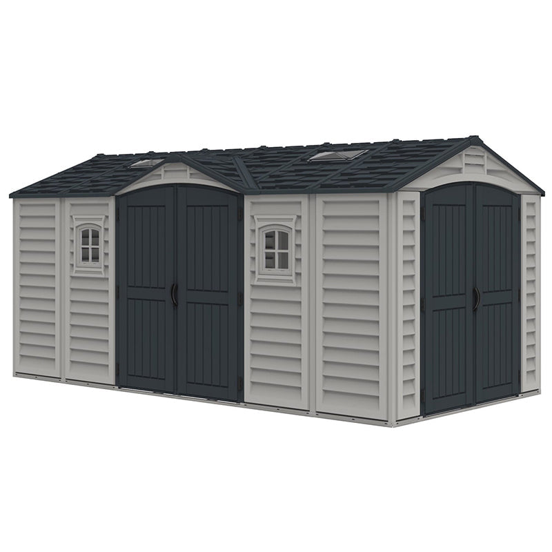 15X ft APEX PRO Storage Shed With Foundation Kit