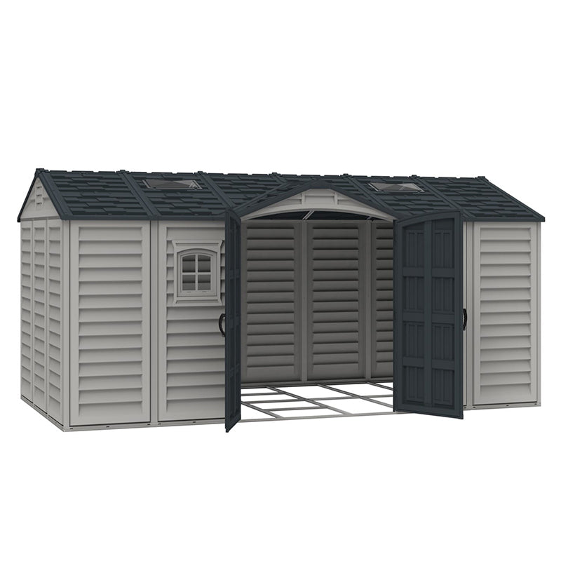 15X ft APEX PRO Storage Shed With Foundation Kit