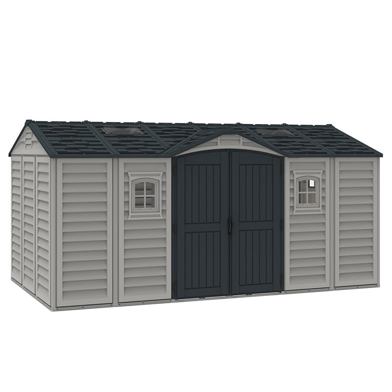15X ft APEX PRO Storage Shed With Foundation Kit