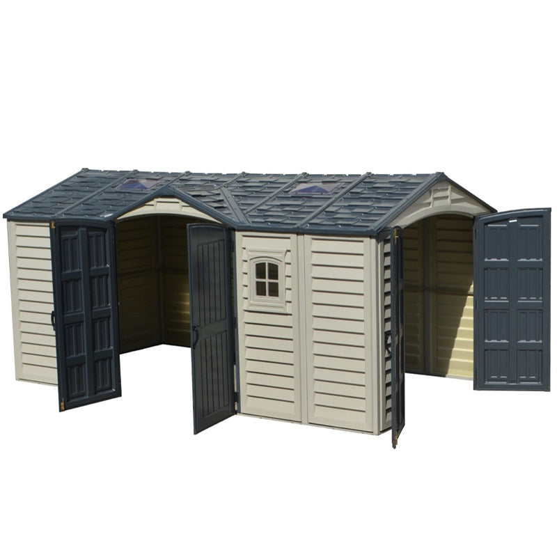 15X ft APEX PRO Storage Shed With Foundation Kit
