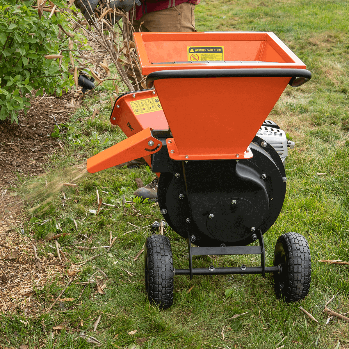 3" 6.5 Hp 196cc Disk Chipper Shredder With Chip Bag