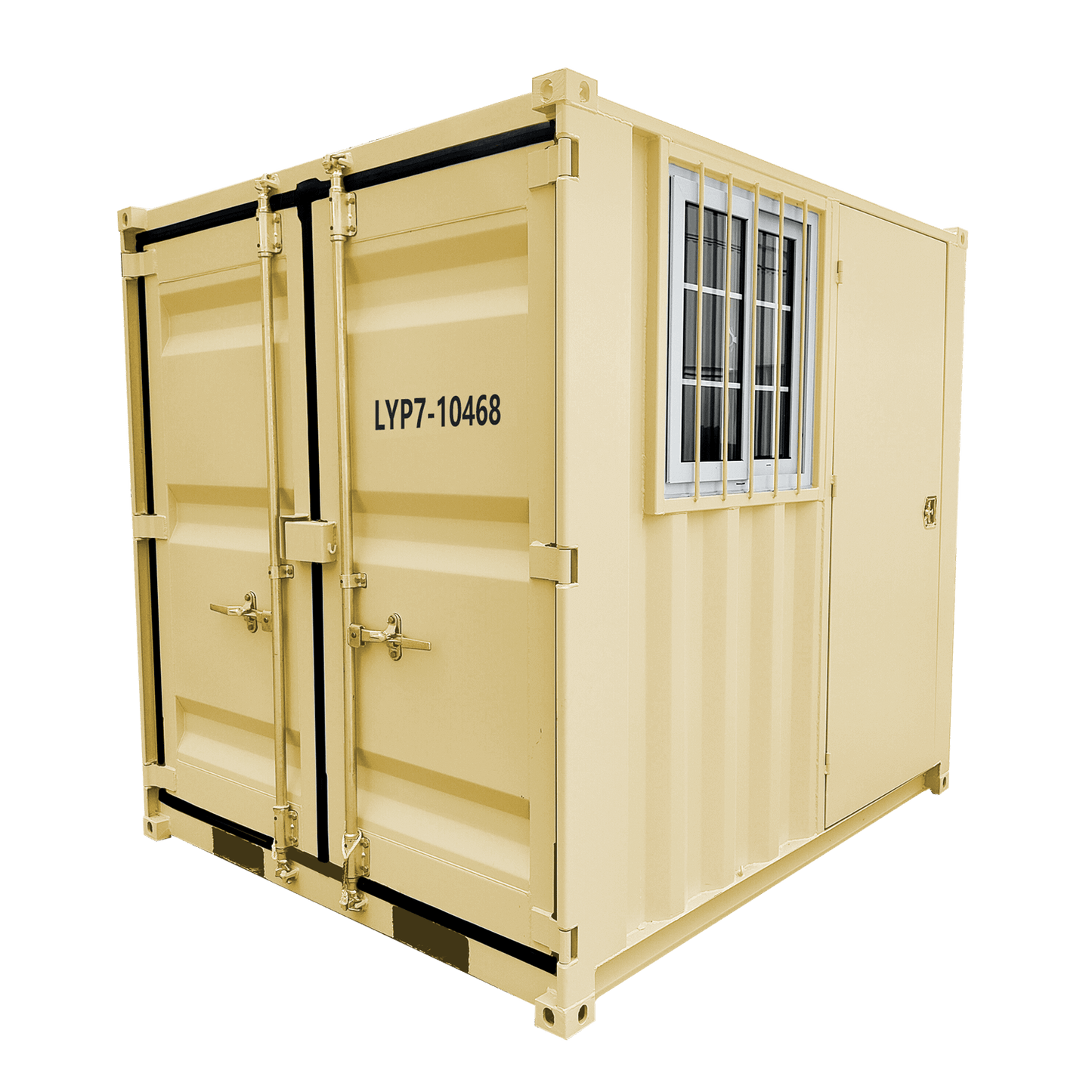 7ft Small Cubic Shipping Container#color_beige