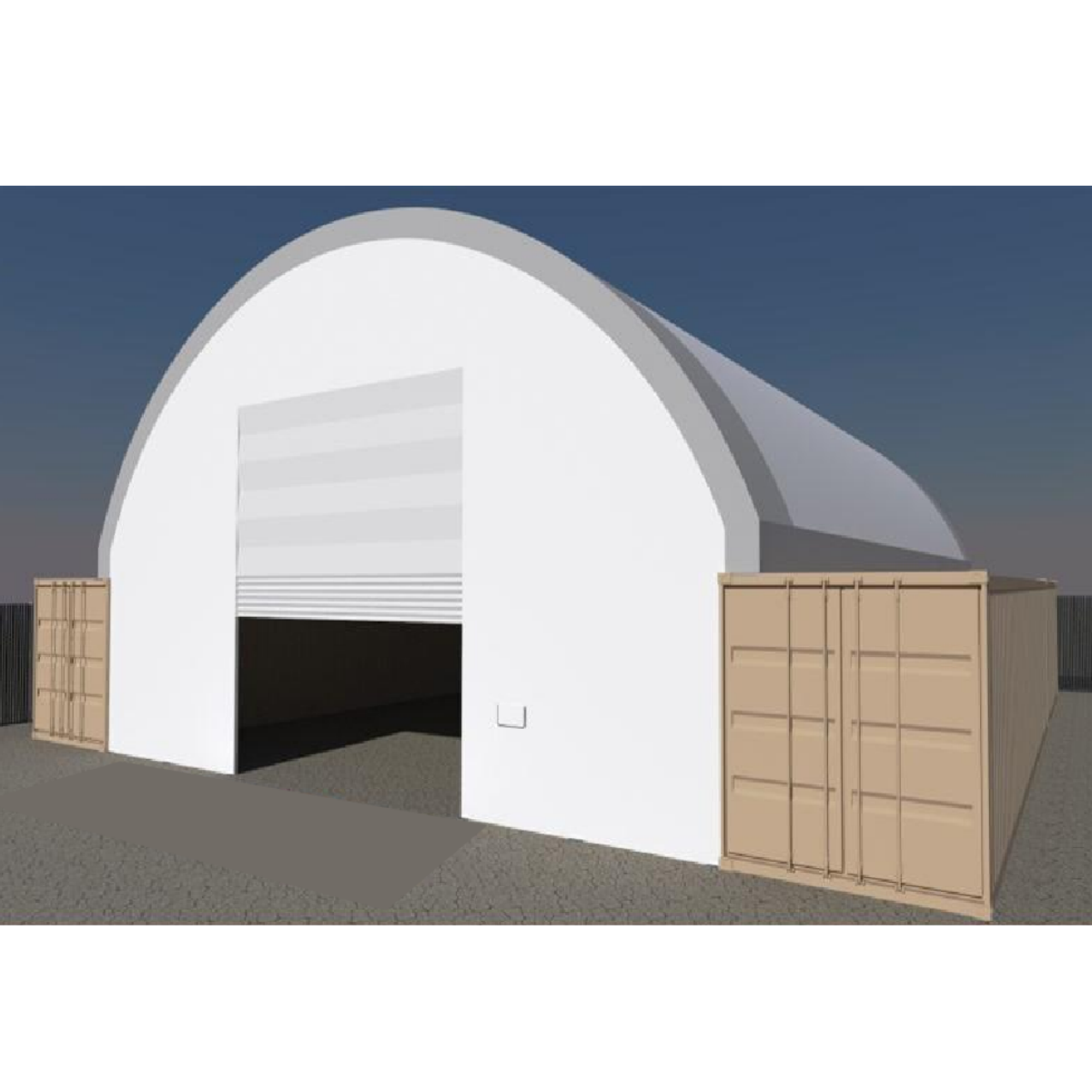 Front Wall for Container Canopy Shelter 40'x40'x13'