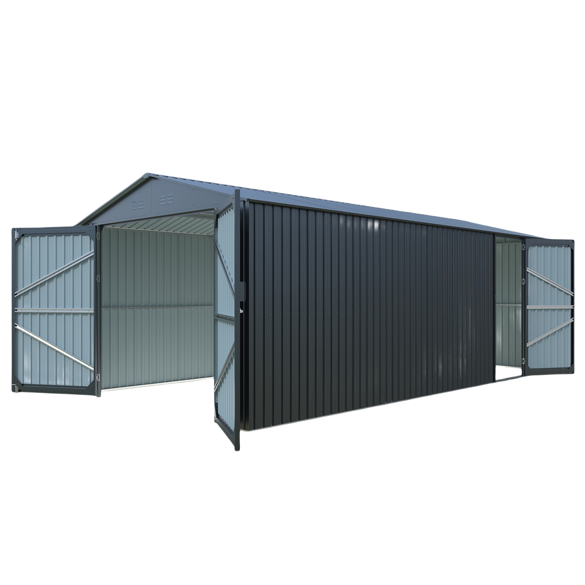 Upgraded Metal Storage Shed 10'x20' Plus