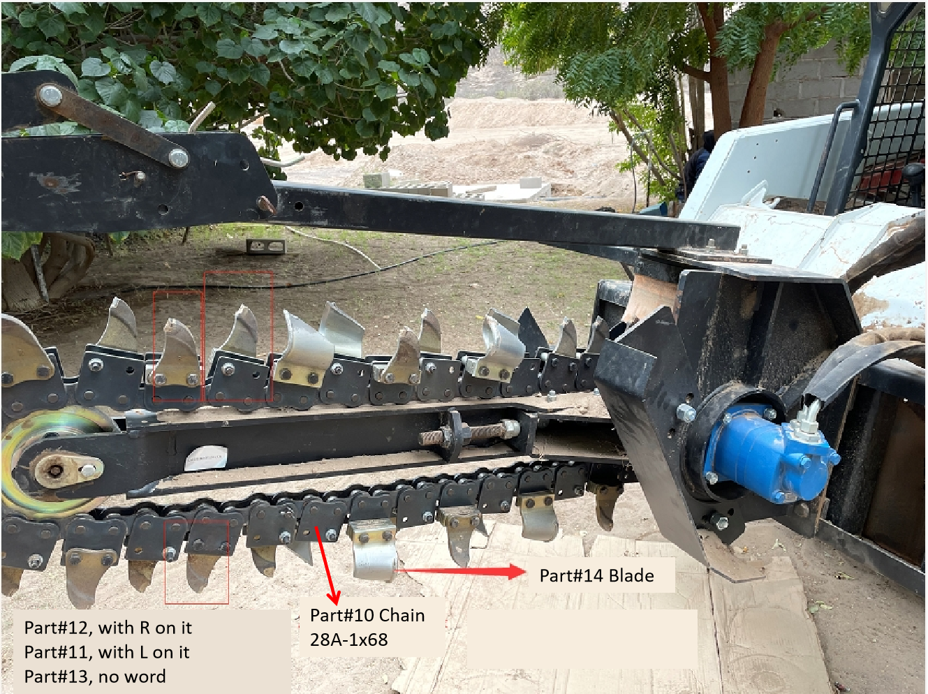 Trencher Parts